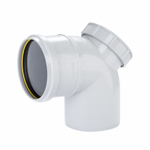 SWR Reducer Tee Ringfit for <b>Branching</b> with Diameter Change in Drainage Plumbing Systems - Product Image 3
