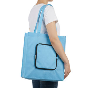 Bolsa de Compras de PP Personalizada Promocional, Bolsa de Supermercado Compacta con Bolsillo con Cremallera, Reutilizable, Ligera y Plegable - Product Image 2