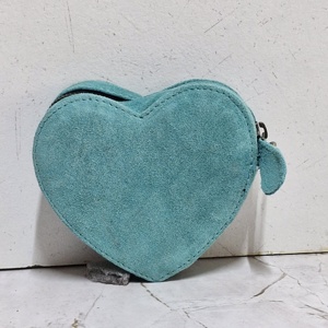 กระเป๋าถือแฟชั่นดีไซน์เนอร์รูปหัวใจผู้หญิงน่ารักกระเป๋าถือหนังแท้สำหรับใส่เหรียญและกระเป๋าถือมีซิป - Product Image 3