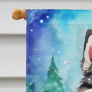 Large Multicolor Alaskan Malamute Christmas <b>Yard</b> Banner Artwork Porch Sleeve Pole Decorative Wall Hanging <b>Yard</b> <b>Lawn</b> <b>Signs</b> - Product Image 3