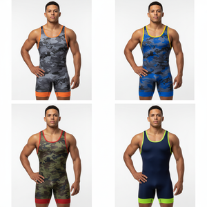 Combinaison de lutte personnalisée pour hommes 2026, entièrement sublimée, extensible, pour sports nautiques, avec doublure en polaire - Product Image 5