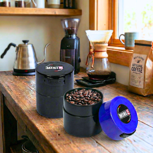 Recipiente Hermético de Grado Alimenticio PS de 0.12L con Cierre de un Toque, Resistente a Fugas, para Granos de Café, 40g 1.4oz, a Prueba de Humedad y Olores - Product Image 1