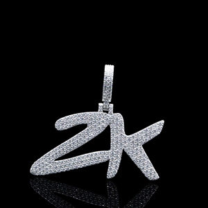 Colgante de Aleación Chapado en Oro con Diamantes Helados Personalizado Estilo Street Hustle Empire - Product Image 1