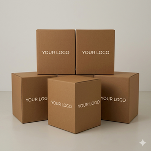3mm Thickness Eco-Friendly Reusable Corrugated Mailer Box Handle Custom Flexographic <b>Printing</b> Gift Craft <b>Packaging</b> Cardboard - Product Image 4