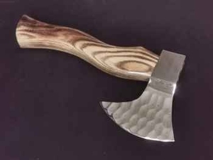ขวานช่าง ZA DAMASCUS MAKERS ใบมีดเหล็กคาร์บอนขนาด 5 นิ้ว ด้ามไม้ สำหรับผ่าฟืน ตัดต้นไม้ งานไม้ - Product Image 3