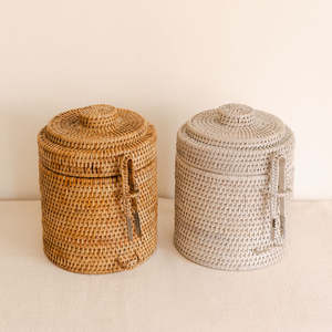 Cesta enfriadora de vino de ratán premium, cubo para botellas de champán, bañera para bebidas con diseños tejidos - Product Image 6