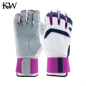 All Weather Leather Baseball Batting Gloves Split Finger Waterproof Durable Grip Sweat Resistant Left-Right Handed <b>Outdoor</b> - Product Image 1