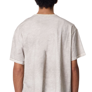 T-shirt homme col rond manches courtes avec motif botanique et texte sur le devant, coupe ample, style streetwear, vente en gros, personnalisable, OEM, en jersey de coton - Product Image 4