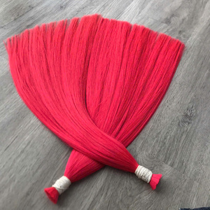 Extensiones de cabello humano a granel 100% atadas a mano de fábrica al por mayor, doble cutícula dibujada alineada, cabello de trama Genius - Product Image 3