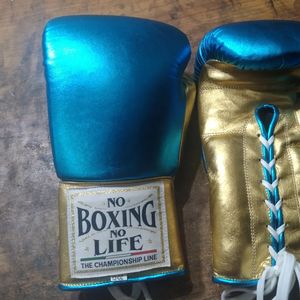 Gants de boxe professionnels en cuir de vachette à lacets, entièrement couvrants, avec rembourrage, modèle RL-BG-233 – Sans boxe, pas de vie - Product Image 3