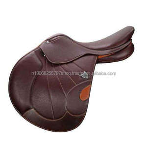 Selle d'équitation anglaise haut de gamme en cuir véritable, légère et durable, pour l'entraînement, le saut d'obstacles et le dressage. - Product Image 1