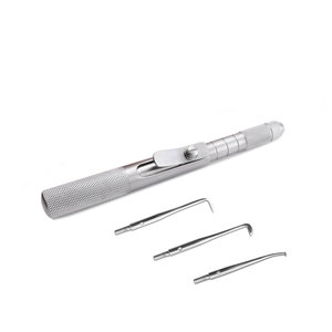 Removedor de Coronas Dental Manual de Calidad Premium con 3 Puntas Intercambiables de 14.5 cm, Acero Inoxidable Alemán y Agarre Ergonómico - Product Image 1