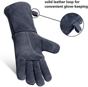 Gants de soudage TIG/MIG à design unique, tendance, avec paume et pouce renforcés, équipement de sécurité pour les mains, meilleurs gants de soudeur. - Product Image 5
