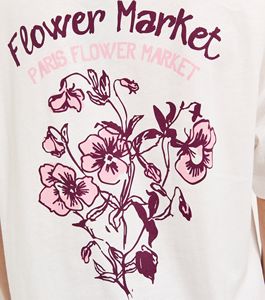 T-shirt surdimensionné Cotton Flower Market - Product Image 5