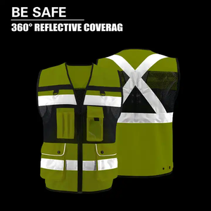 Nouvel arrivage : Gilet de sécurité décontracté en toile, service OEM, vente en gros, haute qualité, personnalisé, réfléchissant, protection de sécurité la plus vendue - Product Image 5