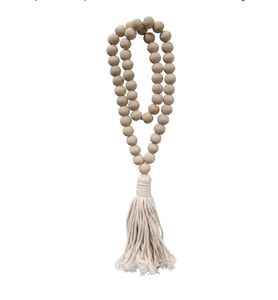 Natural Carved Beads Strand Rustic Home Ornament Wedding Event Decoration Shelf Display Accent - Product Image 1