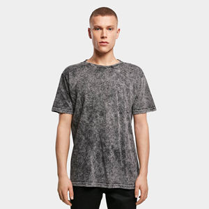 T-shirts d'été respirants pour hommes, fabriqués au Pakistan, de haute qualité, délavés à l'acide, 100 % coton, longueur longue, couleur et logo personnalisables, manches courtes - Product Image 1
