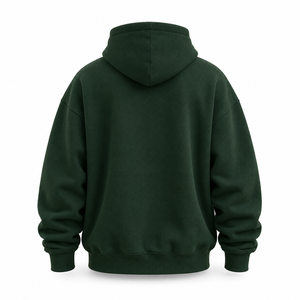 Custom Oversized Heavyweight <b>Pullover</b> Hoodie 500 GSM Cotton Fleece Drop Shoulder Streetwear Hoodie with Custom Logo for <b>Men</b> - Product Image 2