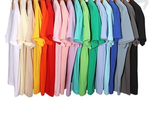 Bangladesh China Factory Price Custom Logo Embroidery OEM 180G Combed Pure Cotton Crew <b>Neck</b> Casual T Shirt - Product Image 1