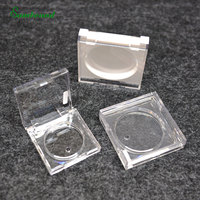 Boîtes de rangement transparentes personnalisées pour cosmétiques 5G, en plastique PET noir, pour fard à joues et illuminateur, fabrication OEM