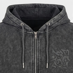 Premium Unique Design Acid Wash Tracksuit Online Industry Trending Printed <b>Distressed</b> Sun Faded Sweat Suit Apparel - Product Image 4