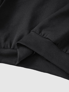 Sweat-shirt à capuche court personnalisé SHY SPORTS pour femme, en coton épais, coupe oversize, style streetwear, fabrication OEM - Product Image 6