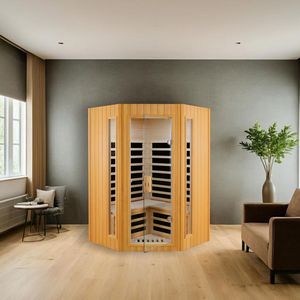 Sauna Interior de Infrarrojos Lejanos para Dos Personas, Fabricada con Madera de Hemlock - Product Image 1