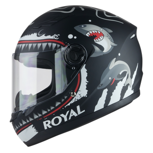 Casque Royal M136, nouveau casque intégral de sécurité, ABS+EPS, certifié ISO 9000, homologué DOT, déverrouillage rapide, design graphique, entièrement équipé - Product Image 2