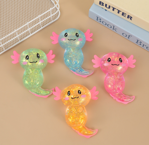 Juguete Sensorial Antiestrés de Maltosa, Juguete Blandito de Colores con Forma de Axolotes, Juguetes Sensoriales Antiestrés para Niños - Product Image 2