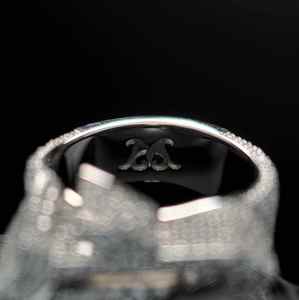 Bague Allah personnalisée en argent sterling 925 certifiée GRA, sertie de diamants et de moissanite, style hip-hop, pour les fêtes - Product Image 4