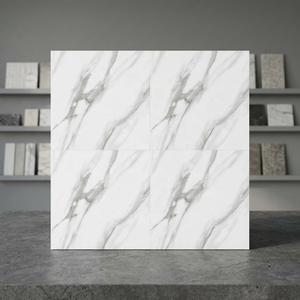Autocollant pour carreaux de marbre imperméable à l'eau Matt Marble 30x30cm Design de salon auto-adhésif - Product Image 1