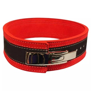 GAF Powerlifting Fitness <b>Back</b> Support <b>Protector</b> Split Leather Weightlifting Gym Power Lever Belt With Buckle for Workout - Product Image 6