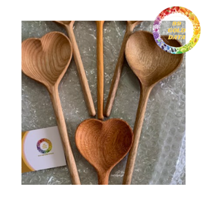 Cuchara de Madera Ecológica Hecha a Mano, Utensilio de Cocina de Madera Natural para Cocinar y Servir - Product Image 3