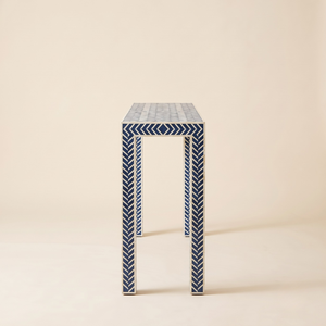 Modern Luxury <b>Console</b> <b>Tables</b> Bone Inlay Top Eco-Friendly Adjustable Height Handmade <b>Console</b> <b>Table</b> Design - Product Image 3