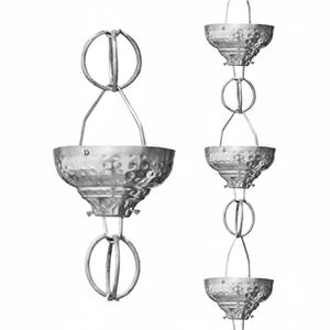 Cadena de Lluvia Decorativa de Lujo Estilo Libélula de Hierro Rojo Antiguo para Canaletas de Jardín, Accesorio Metálico para Exteriores y Decoración del Hogar - Product Image 4