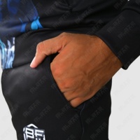 Hoodie dan Jogger Set Tracksuit Pria dengan Cetak Kustom Pola Singa, Ukuran Besar, untuk Olahraga Musim Dingin