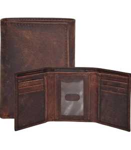 Vintage Cow Leather <b>Card</b> Holder with Button Closure for Credit <b>Cards</b> and Cash Storage - Product Image 4