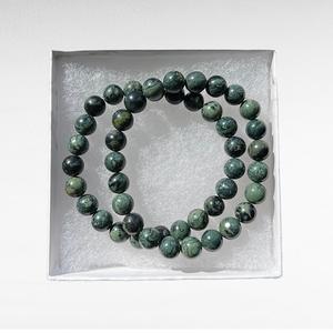 Natural Kambaba Jasper <b>Bracelet</b> Green Jasper <b>Beaded</b> <b>Bracelet</b> For Healing Reiki Energy Jewelry Wholesale 8mm - Product Image 2