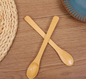 Cuillère en bois massif durable, style rustique vietnamien, ustensile de cuisine pour servir la soupe, le riz, la salade, mélanger et préparer les aliments - Product Image 3