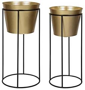 Jardinière cylindrique haute en fer au design tendance pour la décoration intérieure des halls d'hôtel – Fournisseur de pots de fleurs modernes en métal - Product Image 2