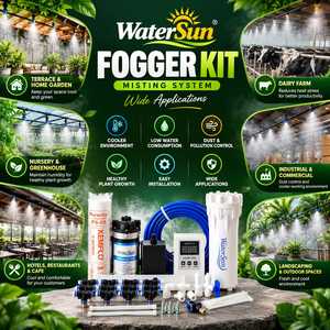 Kit de Nebulización para Exteriores, Sistema de Enfriamiento de Jardín con Bomba, Temporizador, Filtro, Tubos y Boquillas para Patio y Jardín - Product Image 6