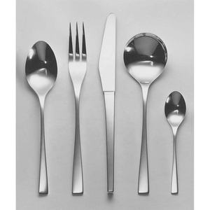 Cubiertos de boda de acero inoxidable de lujo con chapado en plata Juego de cuchillo y tenedor con mango giratorio de madera ecológico - Product Image 3