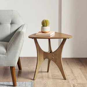 Modern Wooden Cube Side <b>Table</b> Open Design Smooth Finish Living Room Accent <b>With</b> Books And Candle - Product Image 6