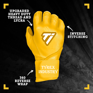 Gants de frappe de baseball en cuir Cabretta personnalisés avec support de poignet à manchette longue pour jeunes et adultes - Product Image 3