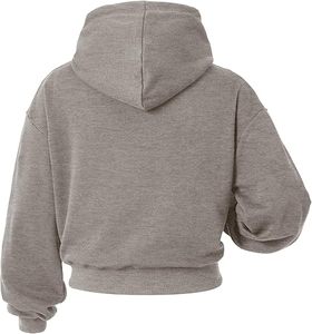 Sudaderas cortas estilo streetwear con lavado ácido, tallas personalizables 2026, bordado personalizado DTG, bajo sin rematar y etiquetas tejidas con logo de marca - Product Image 6