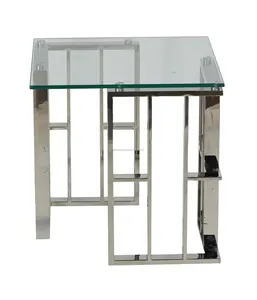 Mesa de Centro Metálica Moderna para Sala de Estar, Muebles Modernos, Juego de Mesa de Centro Metálica, Muebles Ahorradores de Espacio para Sala de Estar - Product Image 2