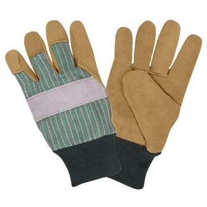 Leather Work <b>Gloves</b> Real Leather Working <b>Gloves</b> Heavy Duty Safety Work <b>Gloves</b> Reinforced Palm Abrasion Resistant Construction - Product Image 3