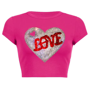 Camisetas Cortas Deportivas de Algodón 100% con Logotipo Personalizado al por Mayor, Camisetas Ajustadas para Gimnasio, Camisetas para Mujer - Product Image 4