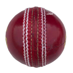 Pelota de Cricket Dura de Prueba de 156g |   Balón de Cuero Premium de 4 Piezas Cosido a Mano, Tamaño Senior, Logotipo Personalizado, Fabricante OEM - Product Image 5