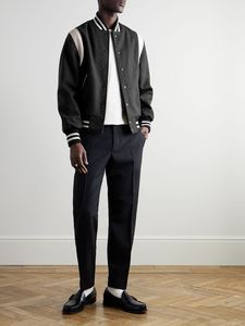 Veste universitaire tendance pour homme, personnalisée, avec boutons-pression, style baseball, bomber, Letterman, style universitaire, streetwear décontracté haut de gamme - Product Image 3